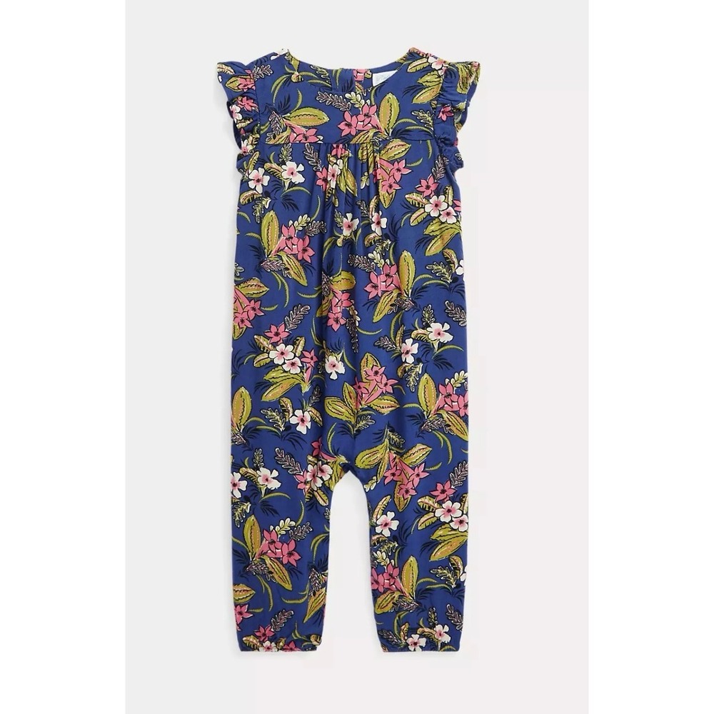 Ralph Lauren Floral Ruffled Romper-‎ Size 9 Months